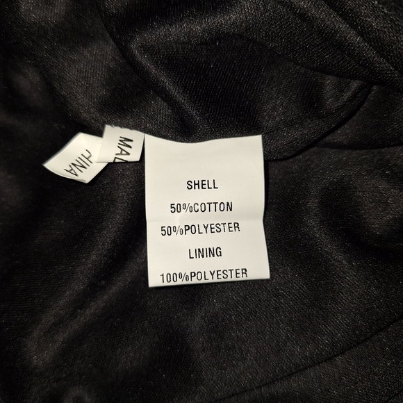 Hazel Black Blue Textured Plunge V-Neck Fit & Flare Dress Size Small - Picture 9 of 13